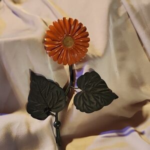 Orange Flower Wall Hook